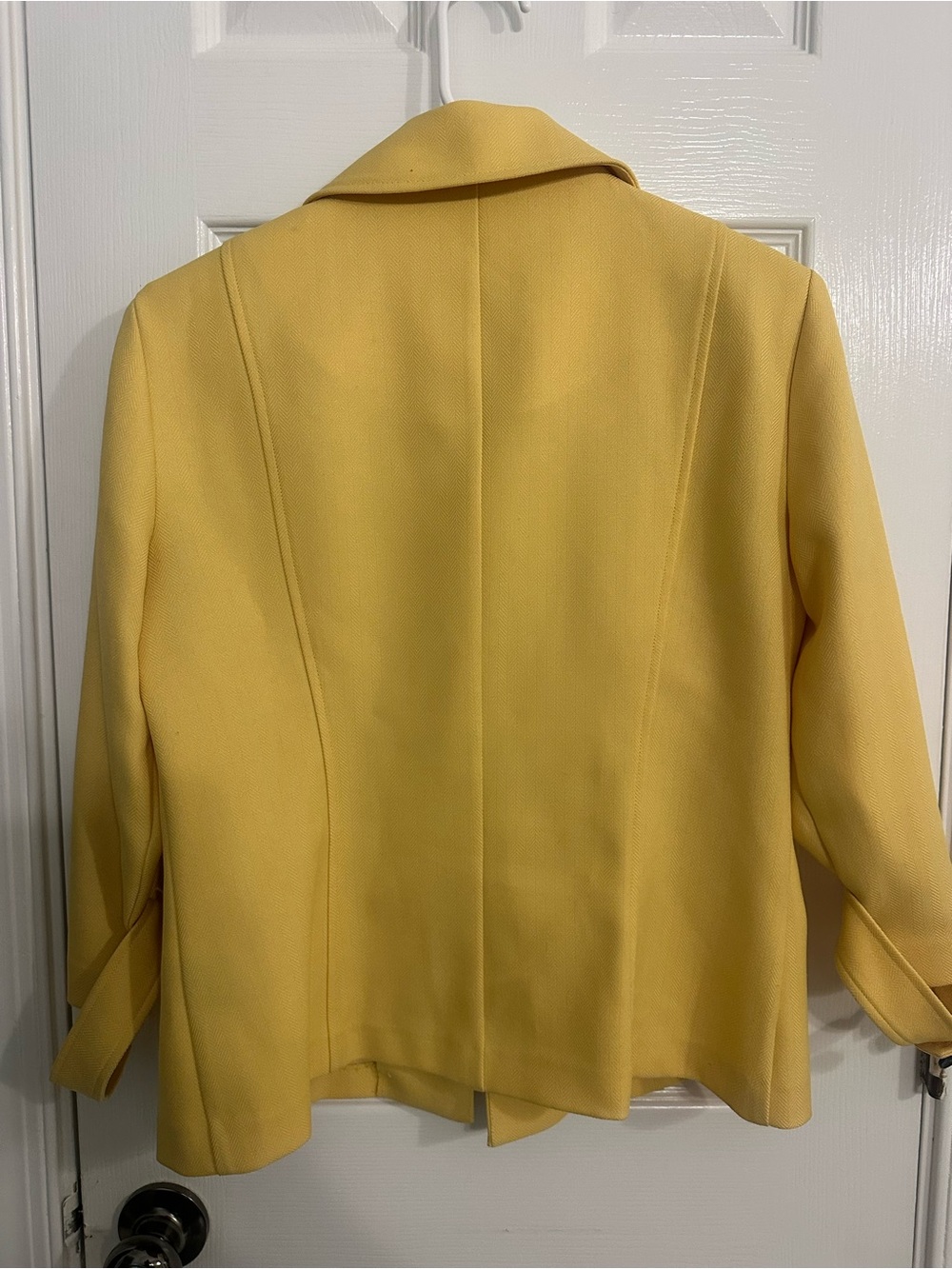 Perceptions Yellow Button-Front Jacket Size 6 - Picture 2 of 2
